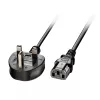 Lindy 5m UK 3-Pin-Stecker auf IEC C13 Netzkabel, Schwarz, 5 m, C13-Kupplung