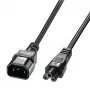 Lindy 5m C5 auf C14 Netzkabel, bleifrei