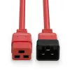 Lindy 3m IEC C19 auf C20 Verlängerungskabel, Rot