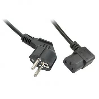 Lindy 30309 Netzkabel Schwarz 5 m CEE7/7 IEC 320