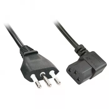 Lindy 30346 Stromkabel Schwarz 2 m C13-Kupplung