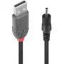 Lindy 1,5 m USB auf 0,7 mm innen / 2,5 mm außen DC-Kabel