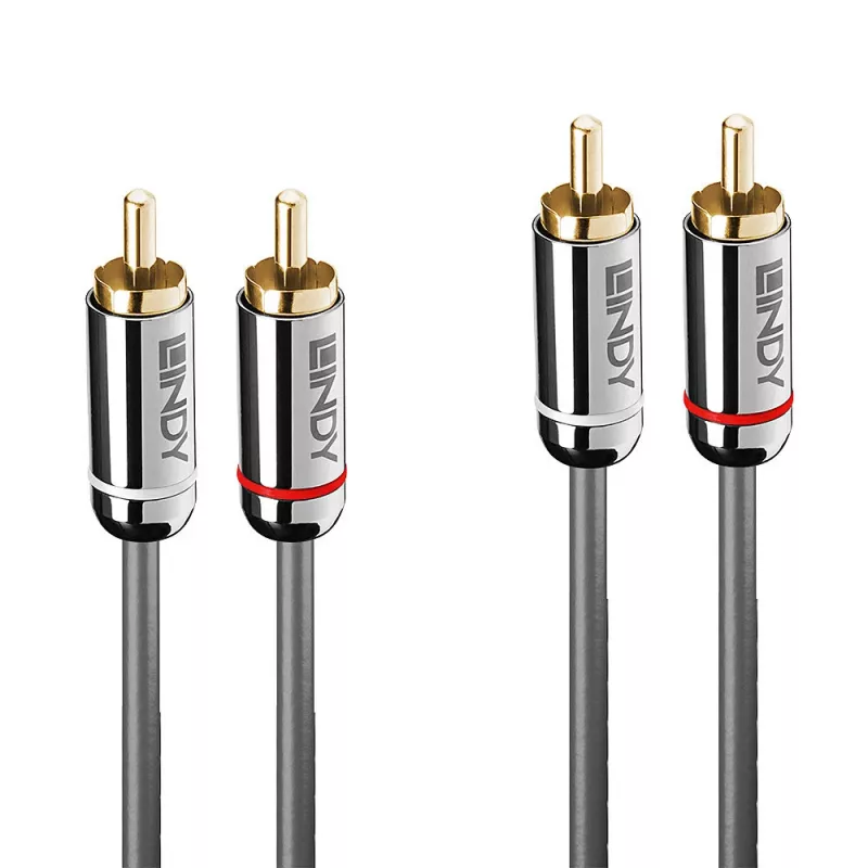 Lindy 3m Dual Phono Audio Kabel, Cromo Line