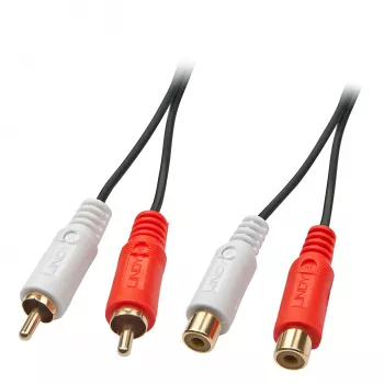 Lindy 2m Premium Phono-Verlängerungskabel