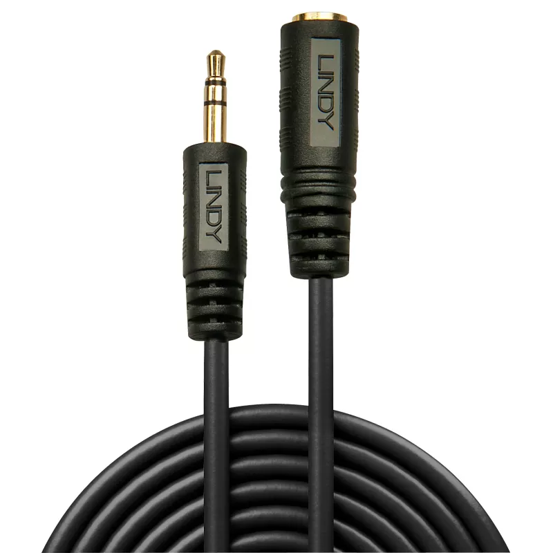 Lindy 5m Premium Audio 3.5mm Klinken-Verlängerungskabel