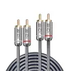 Lindy 5m Dual Phono Audiokabel, Cromo Line