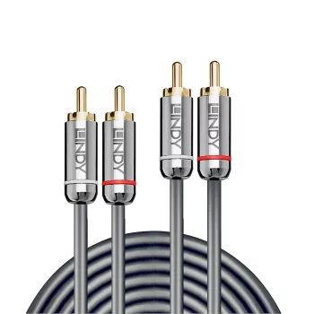 Lindy 5m Dual Phono Audiokabel, Cromo Line