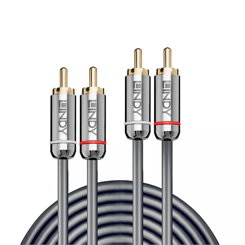 Lindy 2m Dual Phono Audio Kabel, Cromo Line