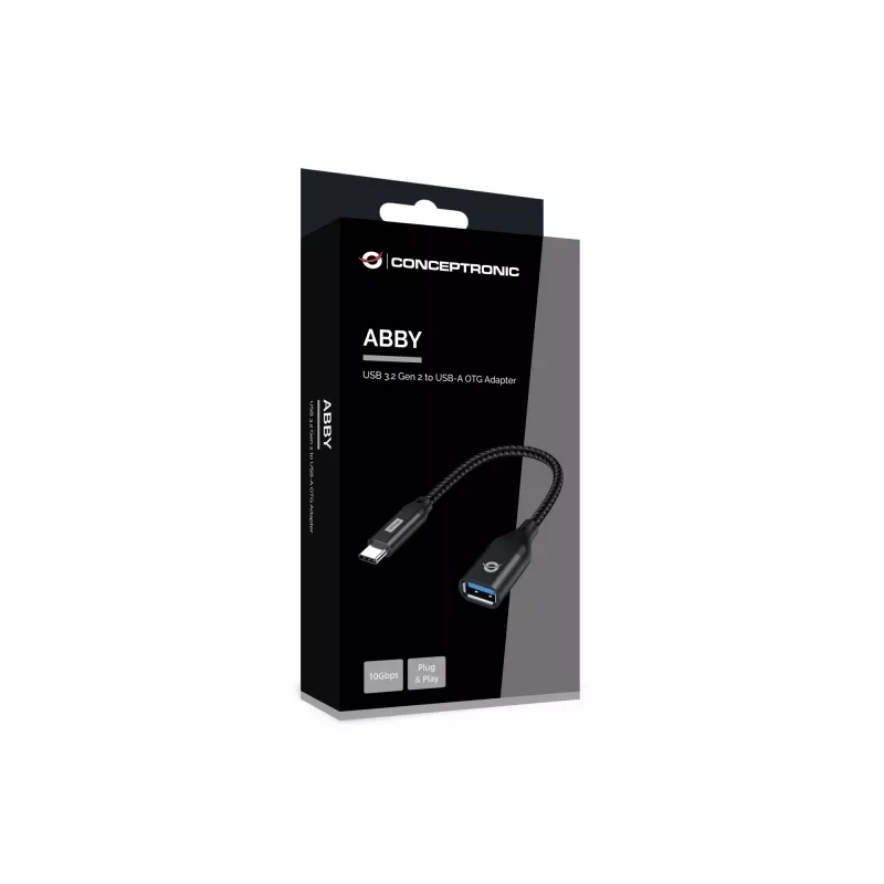 Conceptronic ABBY18B USB 3.2 Gen 2 auf USB-A OTG Adapter