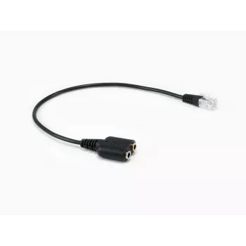 Equip RJ9 auf 3,5mm Headset Audio Adapter Schwarz 0,25m