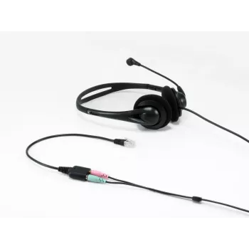 Equip RJ9 auf 3,5mm Headset Audio Adapter Schwarz 0,25m