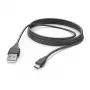 Hama 00201588 USB-Kabel USB 2.0 3 m USB A Micro-USB B Schwarz