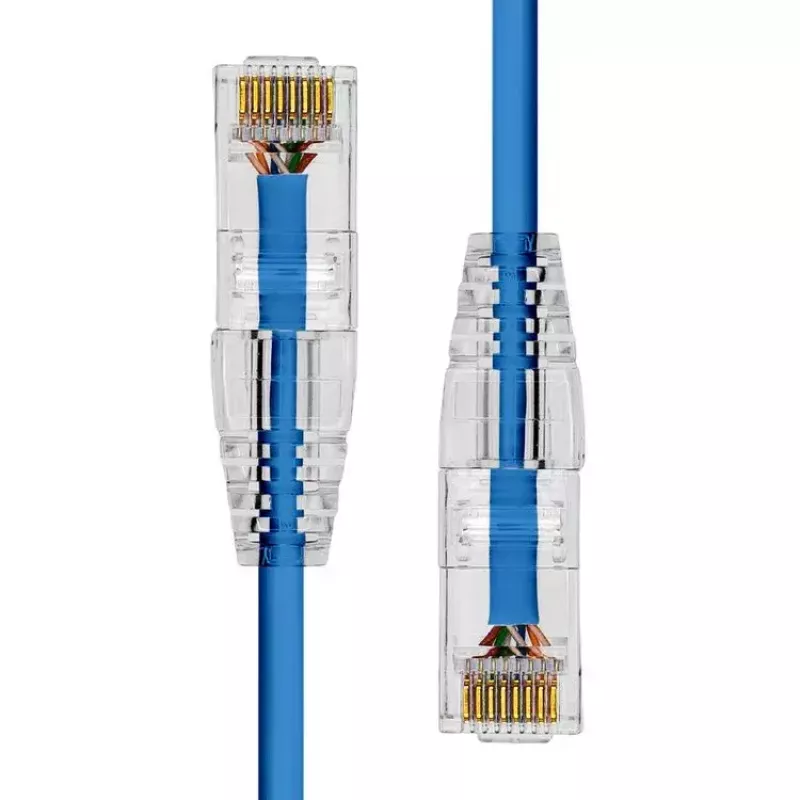 Ethernet-Kabel ProXtend Ultra schlank CAT6A RJ-45 5M Blau