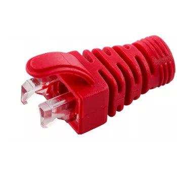 MicroConnect CONB65R Zugentlastungstülle für Cat5e/Cat6/Cat6A-Kabel bis 6,5 mm, rot
