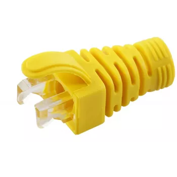 MicroConnect CONB65Y Zugentlastungstülle für Cat5e/Cat6/Cat6A-Kabel bis 6,5 mm, gelb