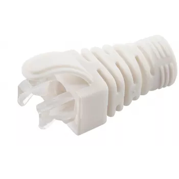 MicroConnect CONB65W Zugentlastungstülle für Cat5e/Cat6/Cat6A Kabel bis 6,5 mm, weiß