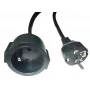 Netzkabel-Verlängerung MicroConnect MC-PE0500FRB 500 cm mit EU-Stecker, schwarz
