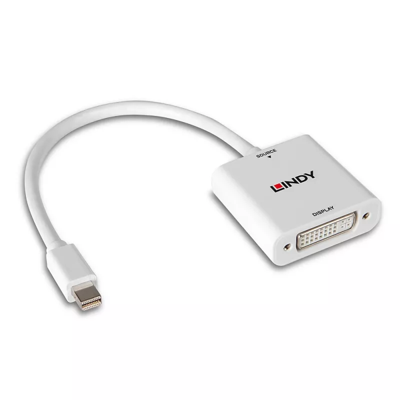 Lindy Mini DisplayPort auf DVI Konverter 0,18 m Mini DisplayPort DVI-I