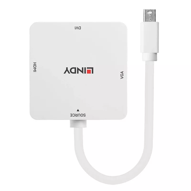 Lindy Mini DisplayPort 1.2 zu HDMI 1.4, DVI und VGA Konverter