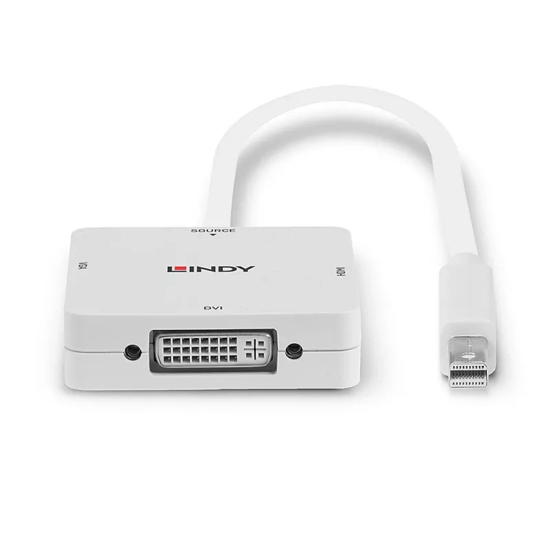Lindy Mini DisplayPort 1.2 zu HDMI 1.4, DVI und VGA Konverter