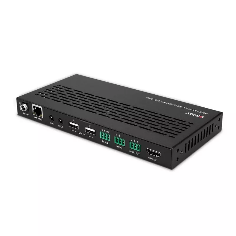 AV-Receiver Lindy 4K30 HDMI und USB über IP System – Decoder