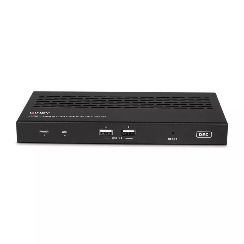 AV-Receiver Lindy 4K30 HDMI und USB über IP System – Decoder