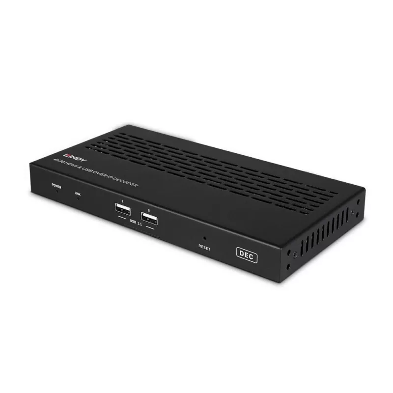 AV-Receiver Lindy 4K30 HDMI und USB über IP System – Decoder