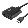 Lindy 2-Port HDMI 4K60 Splitter Kabel Schwarz 3840x2160