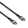Manhattan USB-C-auf-USB-C-Kabel 240W 2m Stecker auf Stecker Schwarz 480 Mbit/s