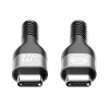 Manhattan USB-C-auf-USB-C-Kabel 240W 2m Stecker auf Stecker Schwarz 480 Mbit/s