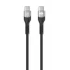 Manhattan USB-C-auf-USB-C-Kabel 240W 2m Stecker auf Stecker Schwarz 480 Mbit/s