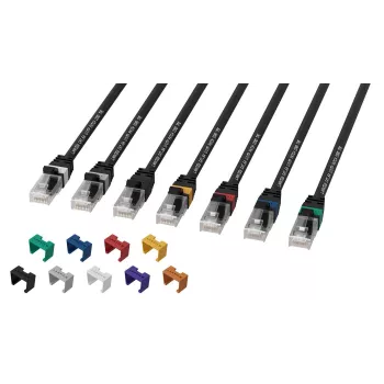 Lanview LV-UTP6A01B Netzwerkkabel Schwarz 1 m S/FTP (S-STP)