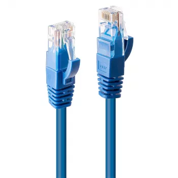 Lindy 0,5m Cat.6 U/UTP Netzwerkkabel, Blau