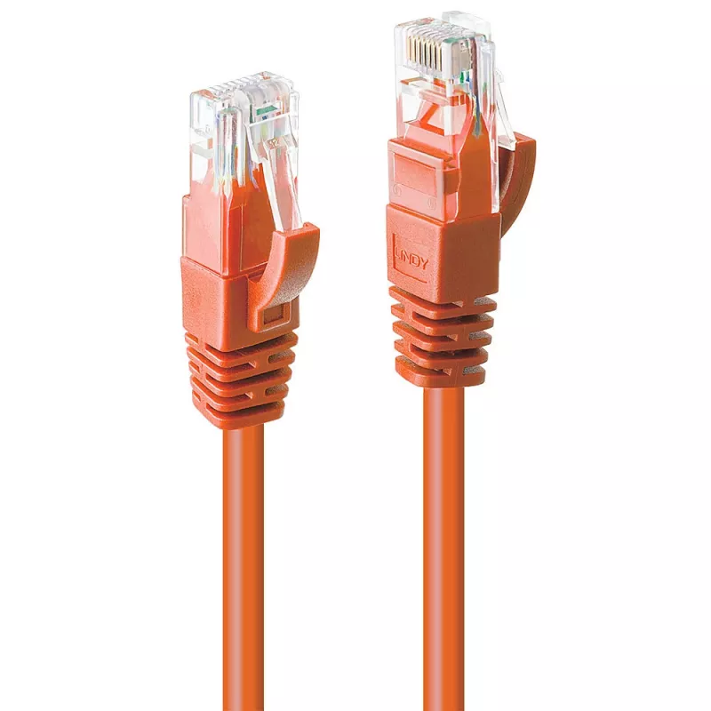 Lindy 2m Cat.6 U/UTP Netzwerkkabel, Orange