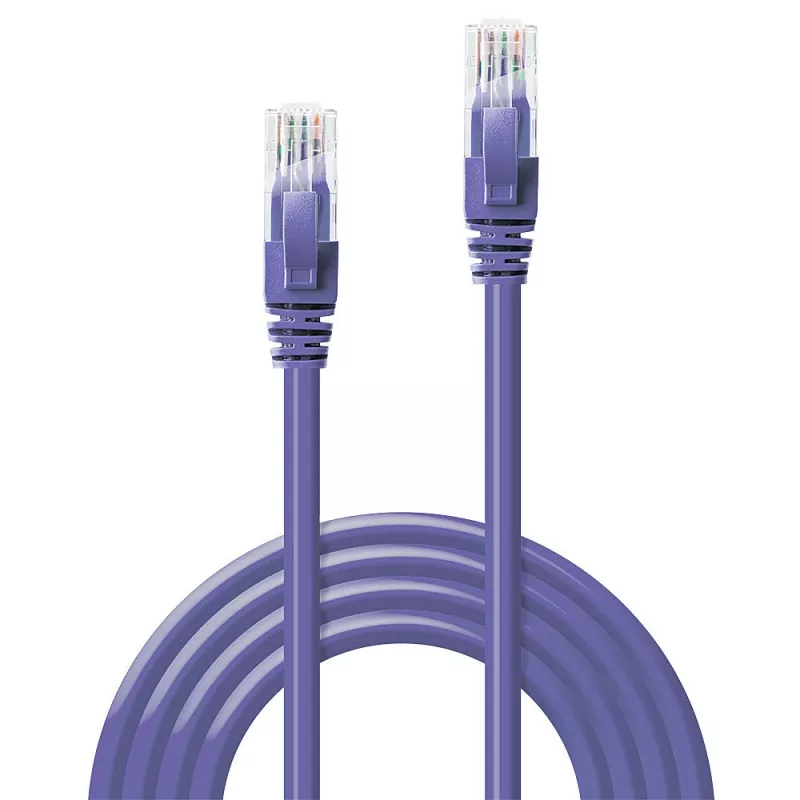 Netzwerkkabel Lindy 5m Cat.6 RJ-45 U/UTP Violett