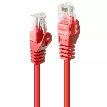 Lindy 48186 Netzwerkkabel Rot 7,5 m Cat6 U/UTP (UTP)
