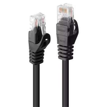Netzwerkkabel Lindy RJ45/RJ45 CAT6 3m RJ-45 U/UTP Schwarz