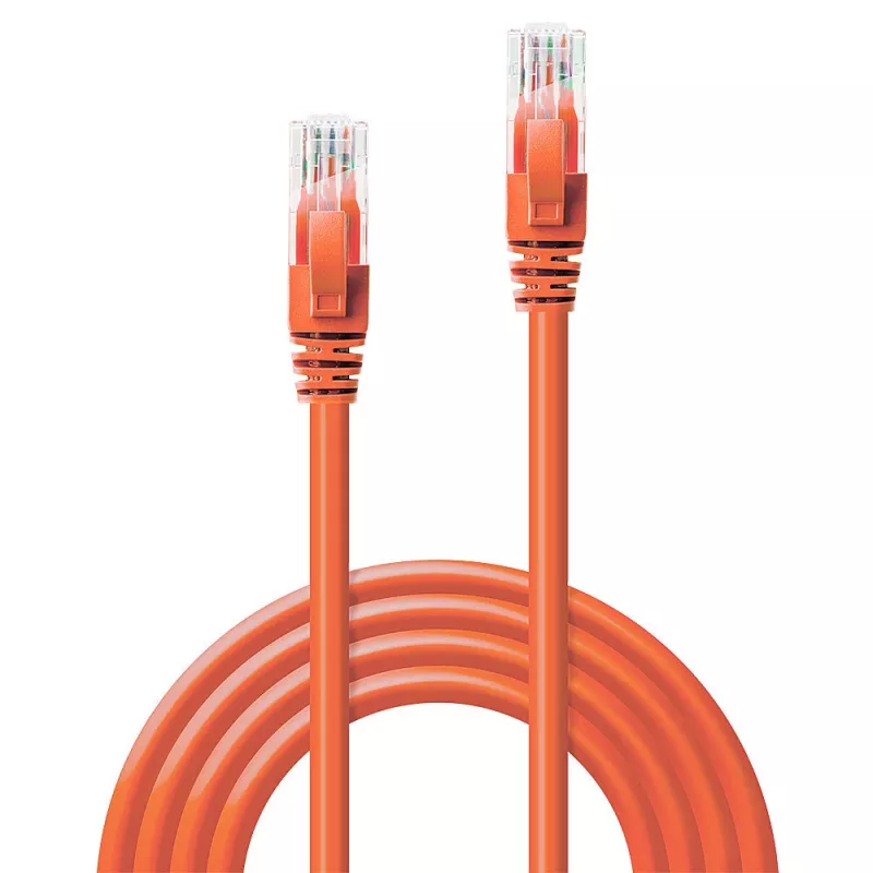 Lindy 0,3 m Cat.6 U/UTP Netzwerkkabel, Orange