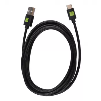 Techly ICOC MUSB31-CMAM20T USB-Kabel USB 3.2 Gen 1 (3.1 Gen 1) 2 m USB A USB C Schwarz