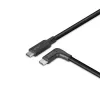 Lindy 1m USB 3.2 Typ-C-Kabel, 90° abgewinkelt, 10 Gbit/s