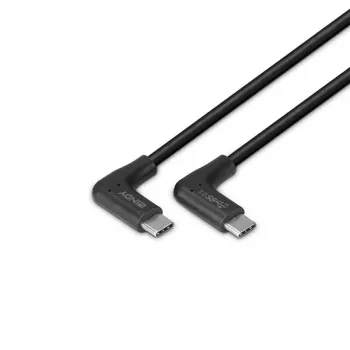 Lindy 1,5 m USB 3.2 USB-C-Kabel mit rechtwinkligen Steckern, 10 Gbit/s