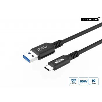 Microconnect USB3.2AC025 USB-Kabel USB 3.2 Gen 2 (3.1 Gen 2) 0,25 m USB C USB A Schwarz