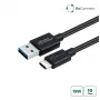 Microconnect ECO-USB3.2CA1 USB-Kabel USB 3.2 Gen 2 (3.1 Gen 2) 1 m USB A USB C Schwarz