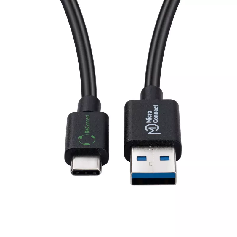 Microconnect ECO-USB3.2CA05 USB-Kabel USB 3.2 Gen 2 (3.1 Gen 2) 0,5 m USB A USB C Schwarz