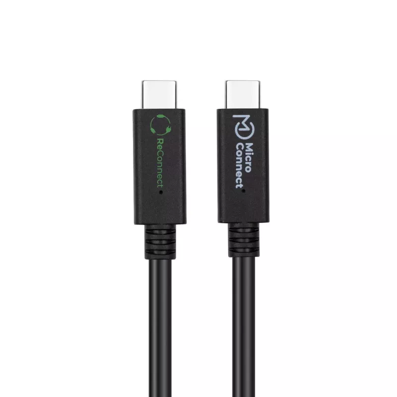 Microconnect ECO-USB3.2CC1.5 USB-Kabel USB 3.2 Gen 2x2 1,5 m USB C Schwarz