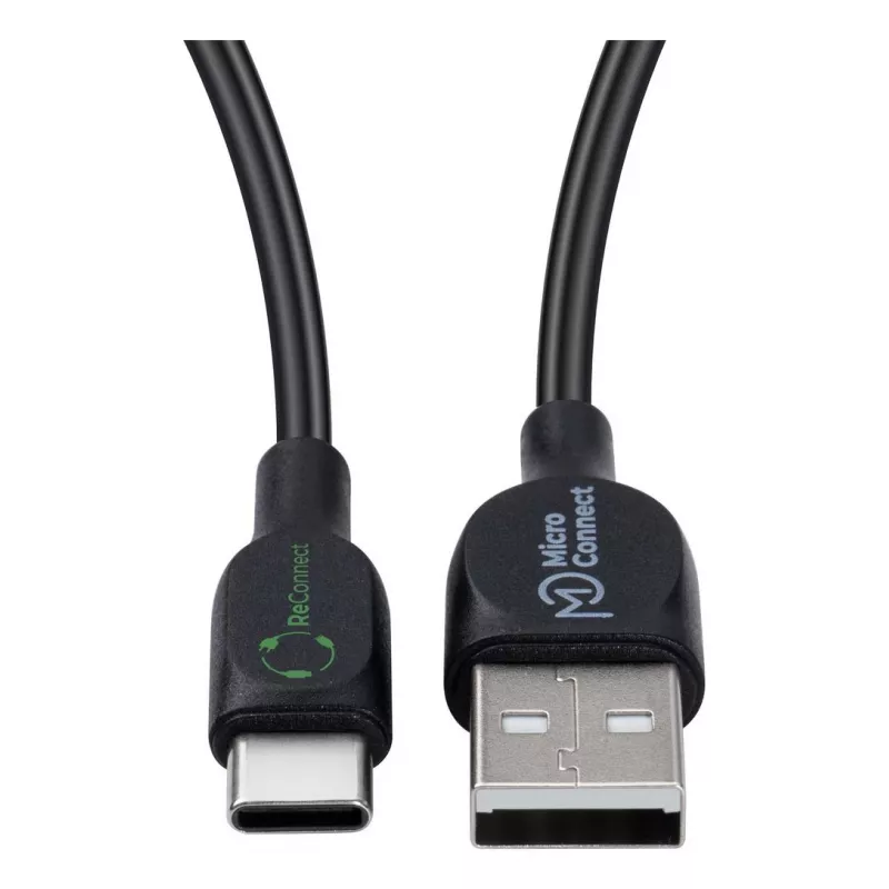 Microconnect ECO-USB3.1CCHAR2B USB-Kabel USB 2.0 2 m USB A USB C Schwarz