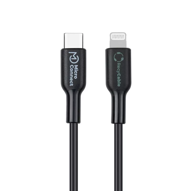 Microconnect ECO-USB3.1CL2 Lightning-Kabel 2 m Schwarz USB C