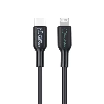 Microconnect ECO-USB3.1CL1 Lightning-Kabel 1m Schwarz USB-C-Stecker