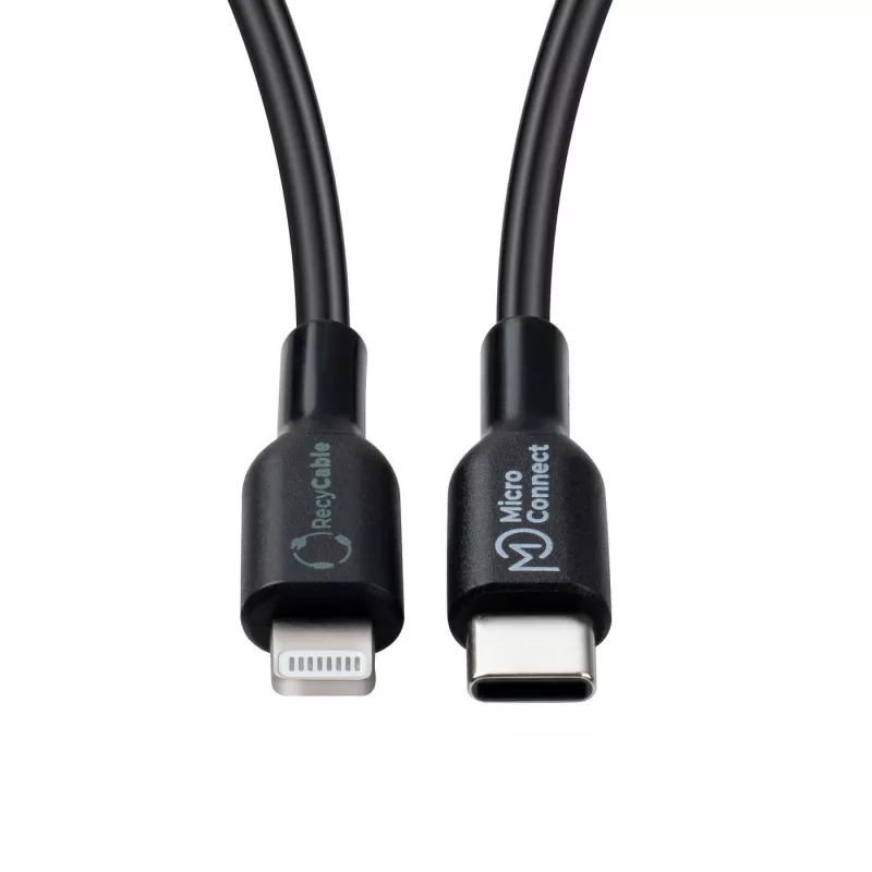 Microconnect ECO-USB3.1CL1 Lightning-Kabel 1m Schwarz USB-C-Stecker