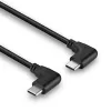 Lindy 1m USB 2.0 rechtwinkliges USB-C auf rechtwinkliges USB-C Kabel